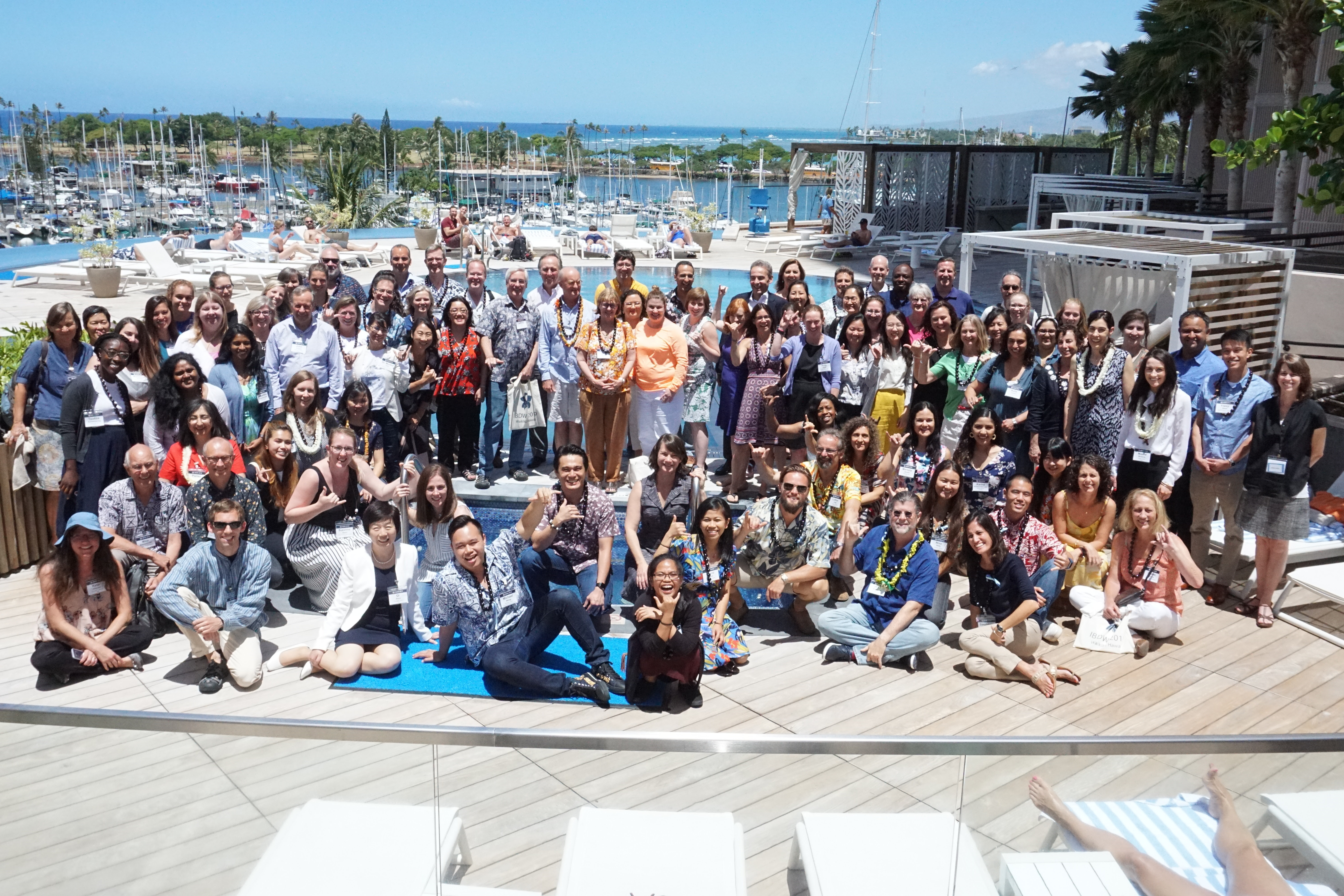 Group photo from the 9th IBDW in Honolulu, Oʻahu, 2019